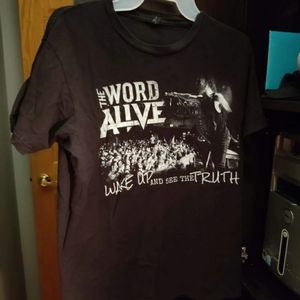 The word alive band tee